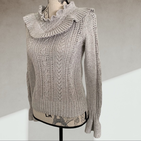 CYNTHIA ROWLEY bell sleeves sweater - Picture 7 of 11